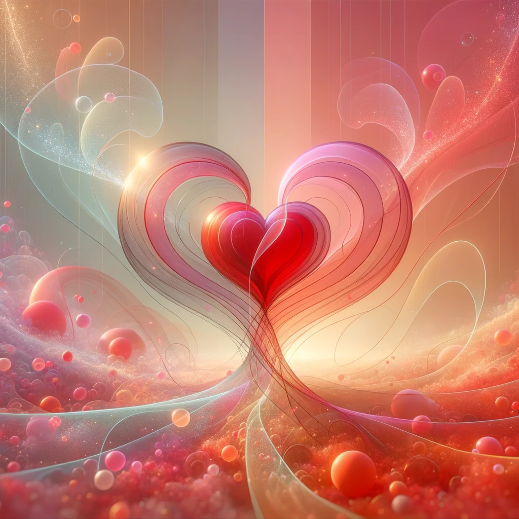 Abstract illustration symbolizing the bond and intimacy of an exclusive relationship