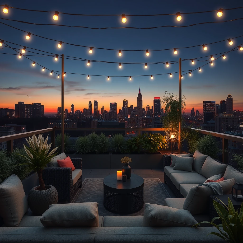 Intimate rooftop garden setting creating perfect atmosphere for authentic romantic moments