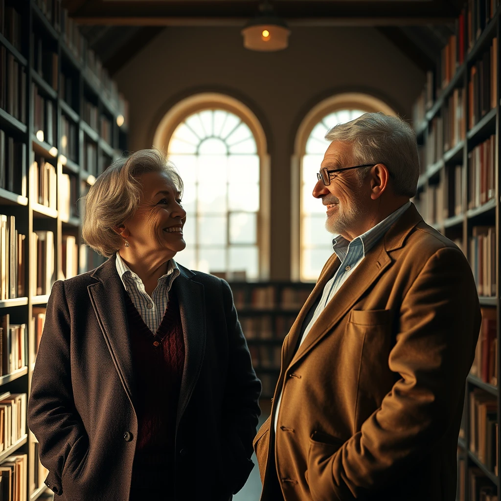 Mature couple sharing authentic conversation demonstrating lasting partnership success