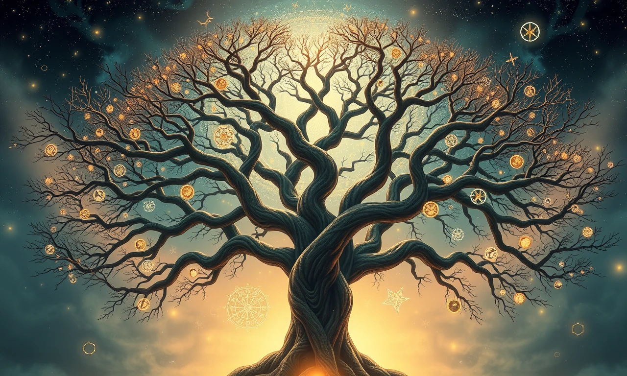 Ethereal tree illustration symbolizing the interconnected nature of meaningful relationships and individual growth