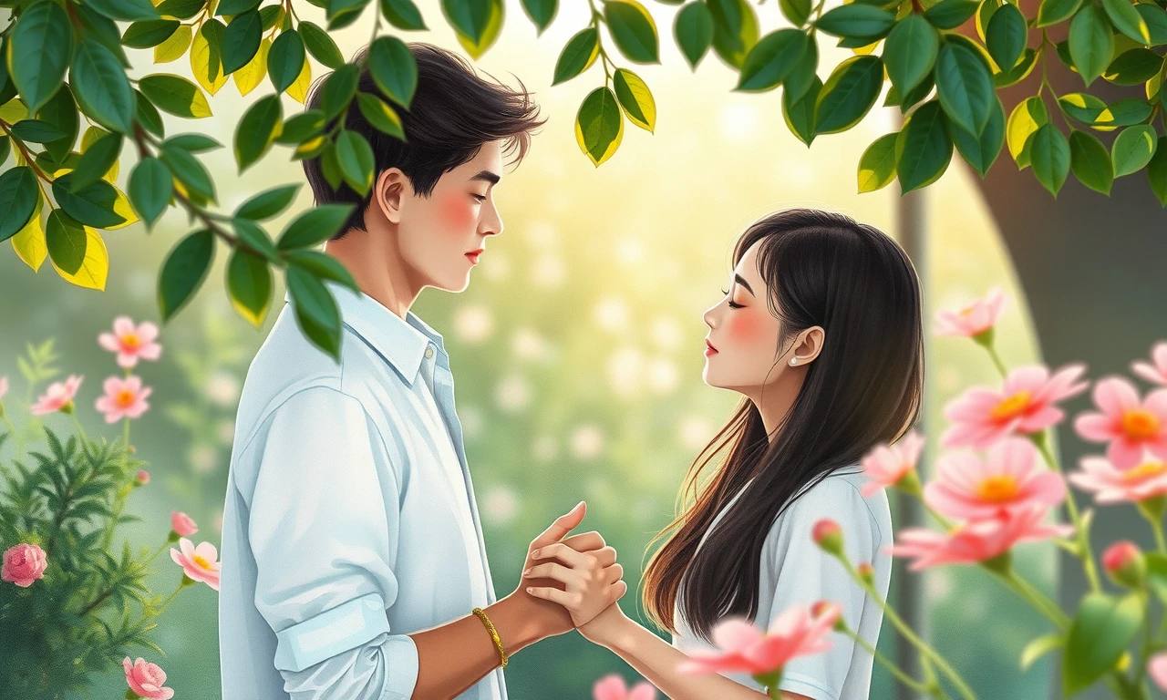 Artistic illustration depicting an intimate moment of connection between partners, highlighting themes of support and emotional bonding