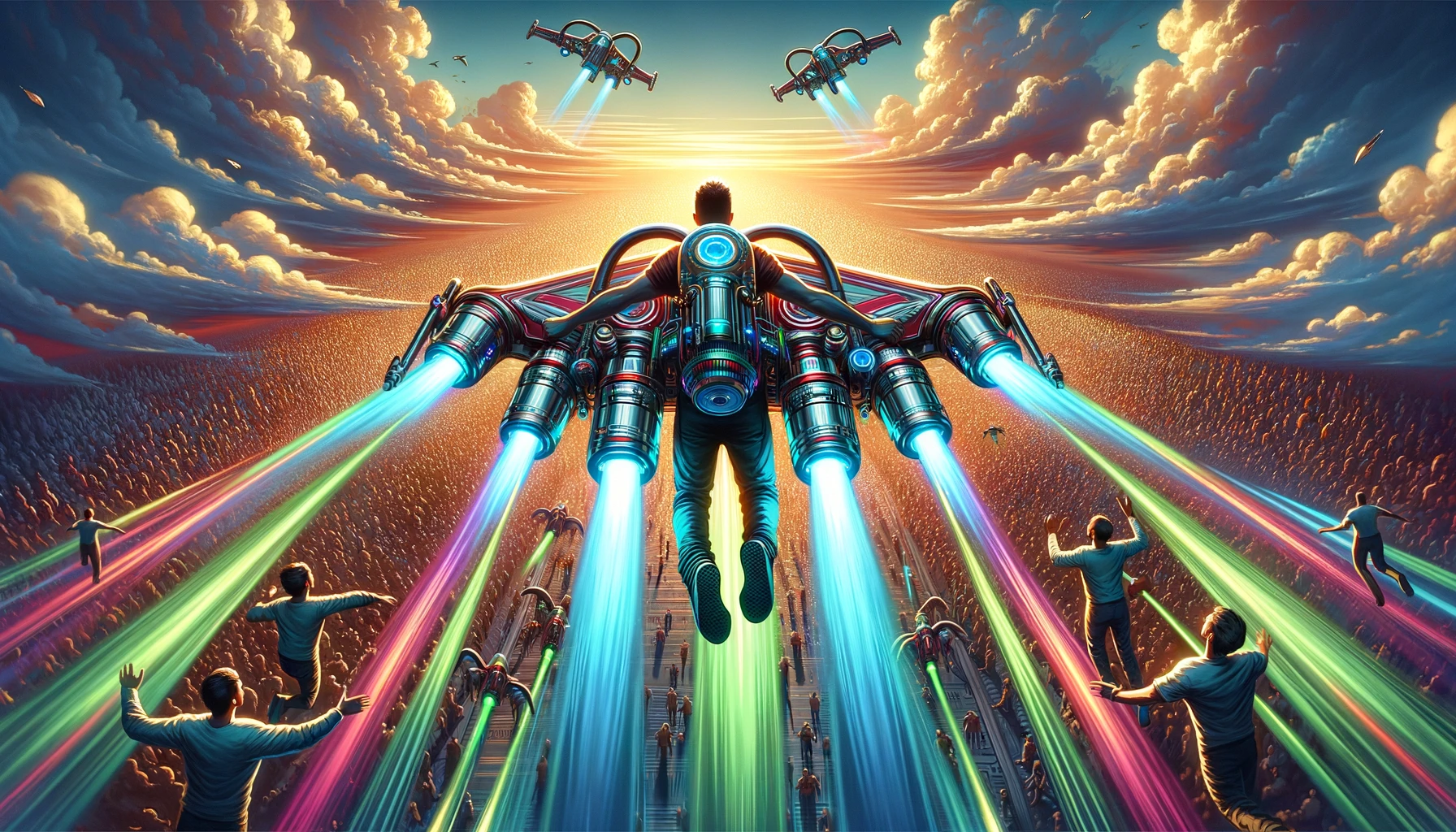 Vibrant artwork depicting the thrilling online game Lucky Jet, emphasizing key elements of excitement and interaction.