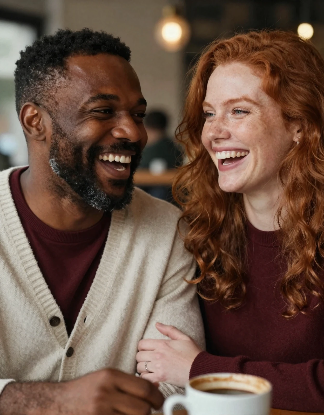 Marcus and Emily interracial couple