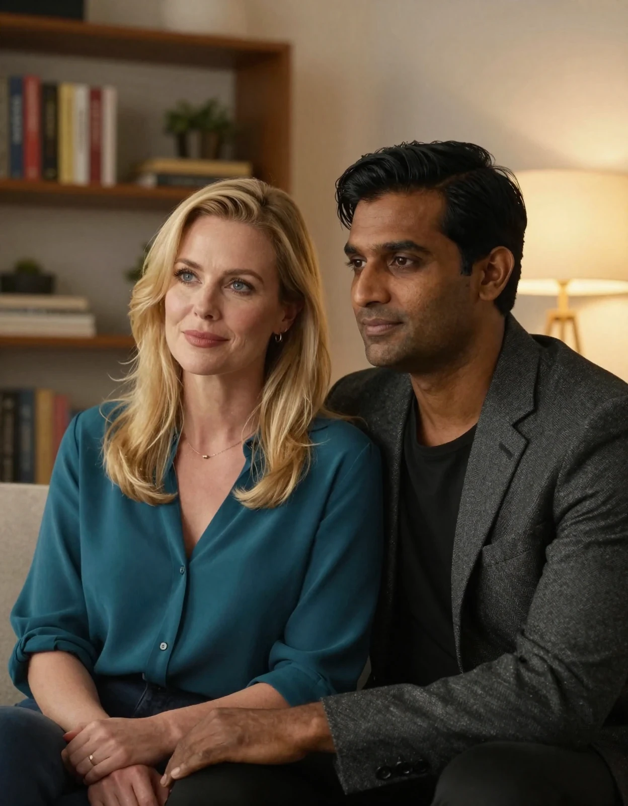 Jennifer and Raj interracial couple