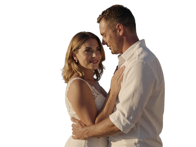Ana and Luka, married Croatian-American couple at their wedding celebration